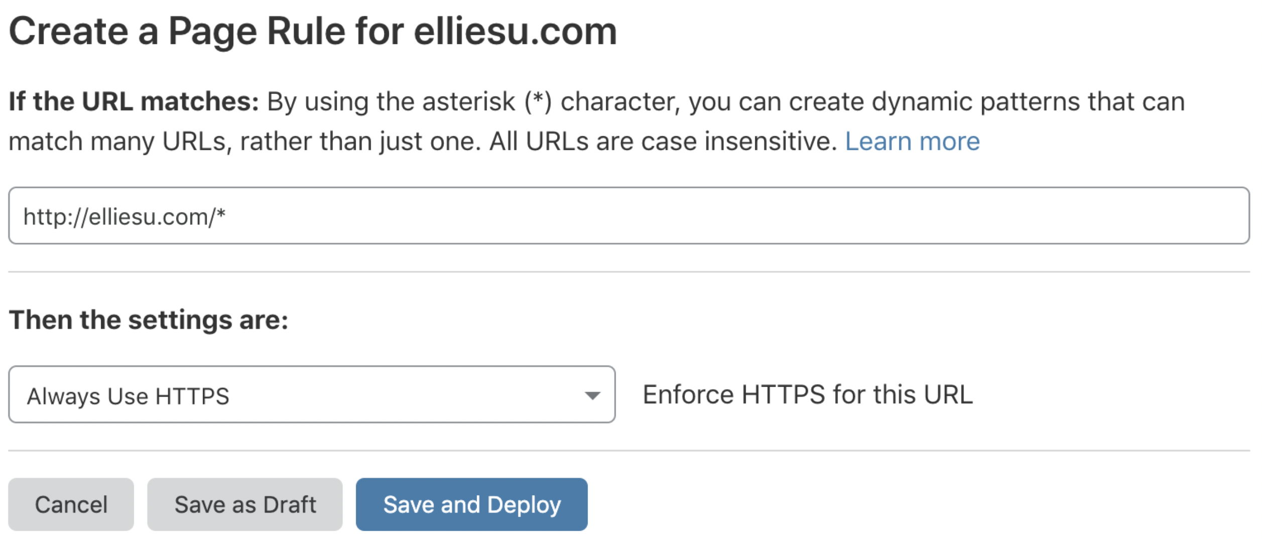 Cloudflare SSL force