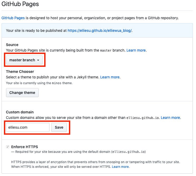 GitHub Page custom domain